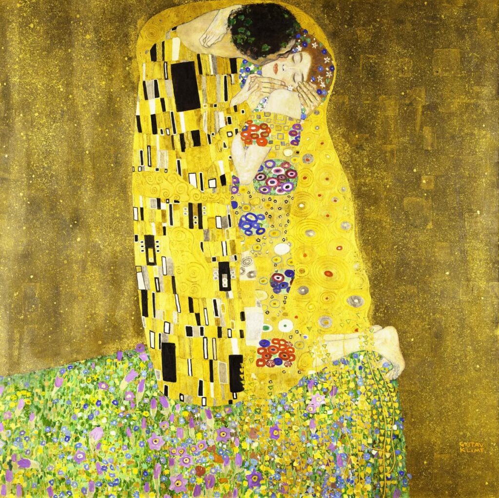 The kiss schilderij